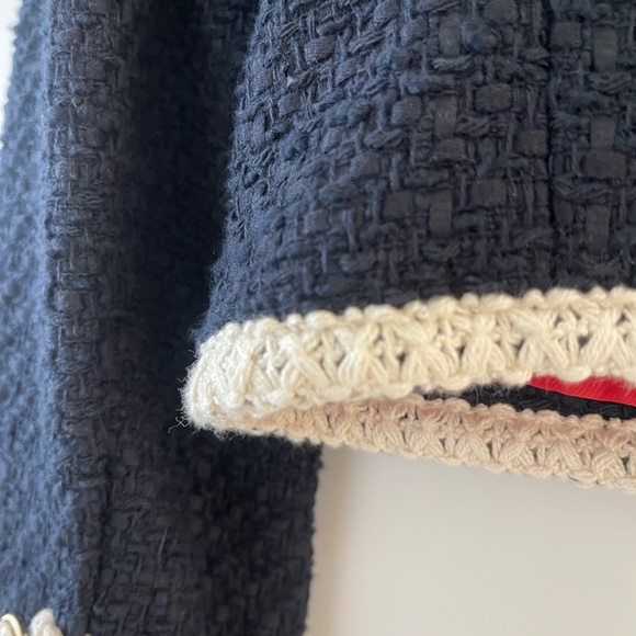 Veronica Beard Mabel Tweed Jacket Navy , Size 2 - Picture 14 of 15